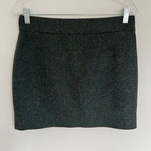 J. CREW WOOL BLEND PENCIL MINI SKIRT